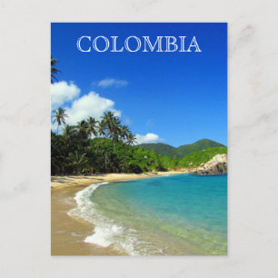 Postal playa tropical de tayrona