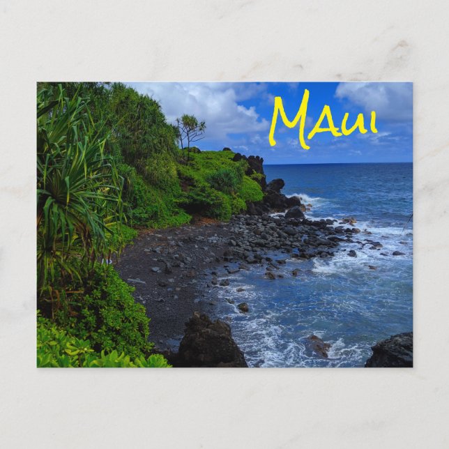 Postal Playa Tropical Maui Hawaii (Anverso)