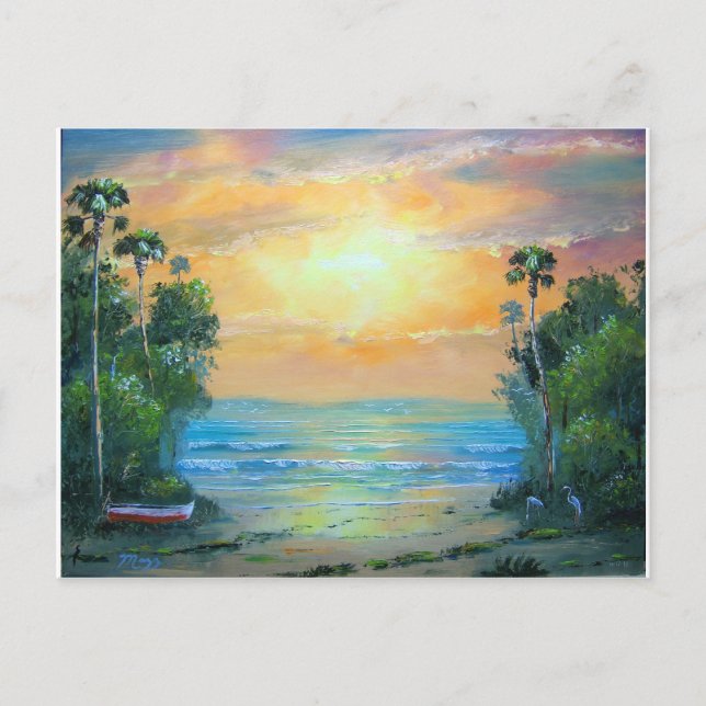 Postal Playa Tropical Sunny (Anverso)