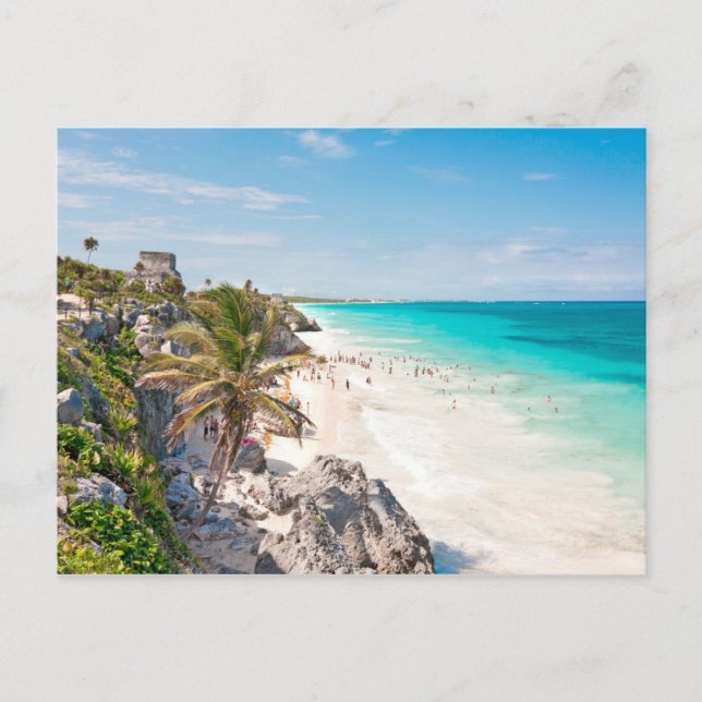 Postal Playa Tulum (Anverso)