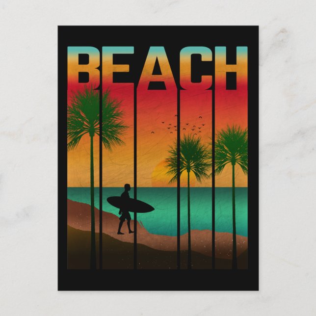Postal Playa Verano Tropical (Anverso)