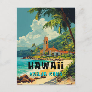 Postal Playa Vintage Kailua Kona Hawaii