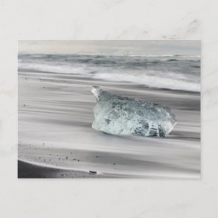 Postal Playa volcánica negra   Parque nacional Vatnajokul