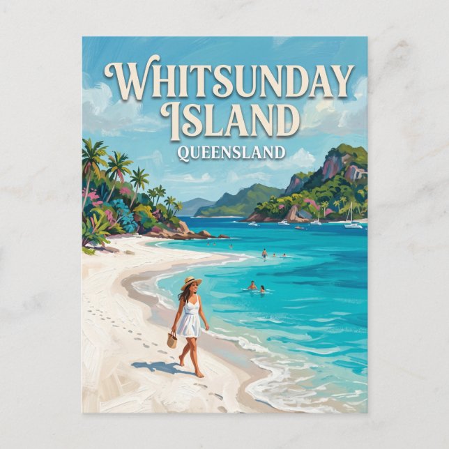 Postal Playa Whitehaven Australia (Anverso)