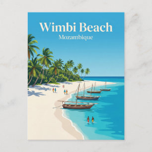 Postal Playa Wimbi Mozambique
