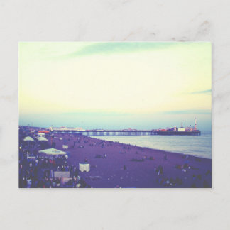 Postal Playa y muelle de Brighton, Reino Unido
