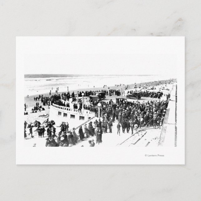 Postal Playa y paseo marítimo Fotografía 2 (Anverso)