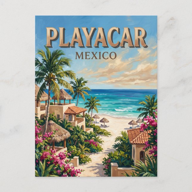 Postal Playacar México (Anverso)