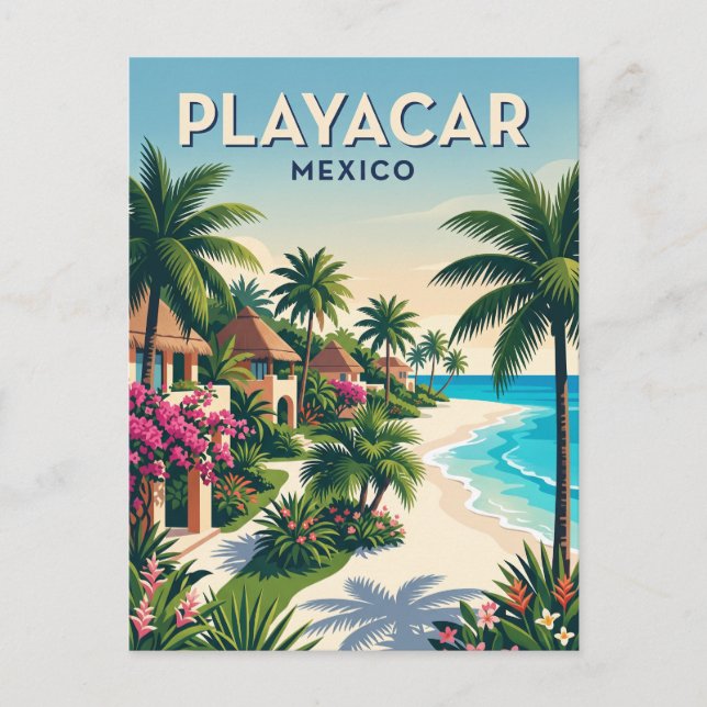 Postal Playacar México (Anverso)