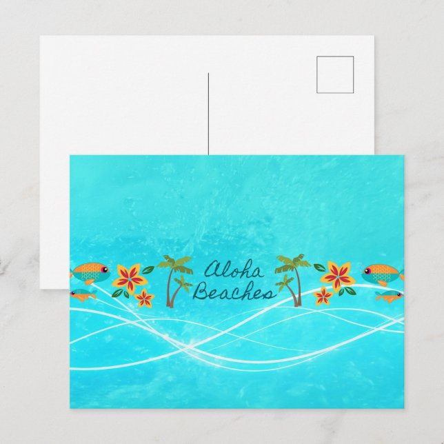 Postal Playas Aloha (Anverso / Reverso)