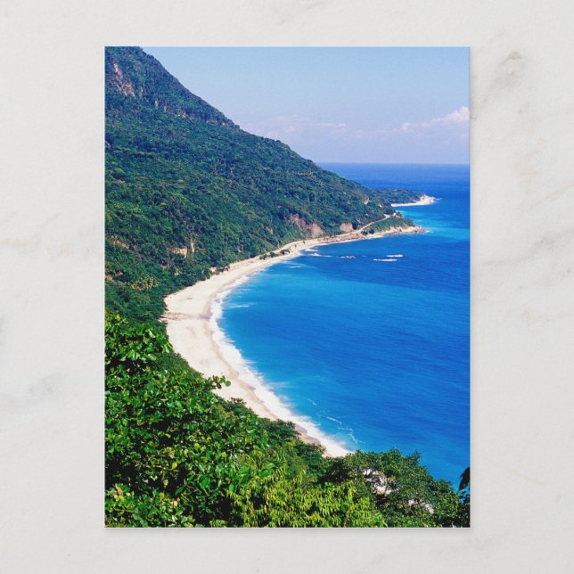 Postal Playas, Barahona, República Dominicana, (Anverso)