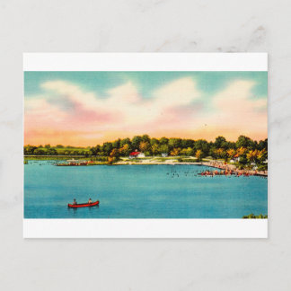 Postal Playas de baño del lago Candlewood Danbury, conec