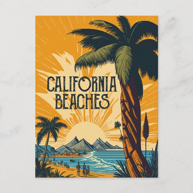 Postal Playas de California (Anverso)