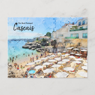 Postal Playas de Cascais, Portugal Postcard