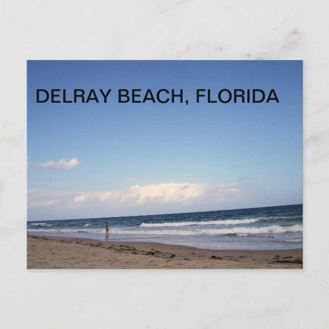 POSTAL PLAYAS DE DELRAY BEACH (Anverso)