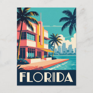 Postal Playas de Florida EE. UU. Everglades Costeras Viaj