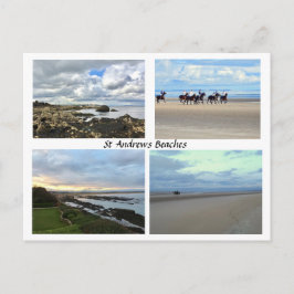 Postal Playas escocesas de St Andrews, playas de arena oc