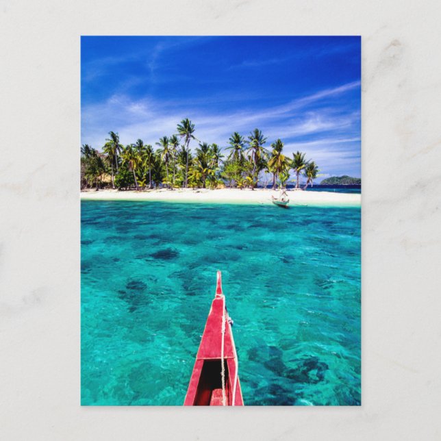 Postal Playas Tropicales | El Nido, Filipinas, Palawan (Anverso)