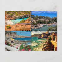 postal playas y calas de Mallorca - Majorca