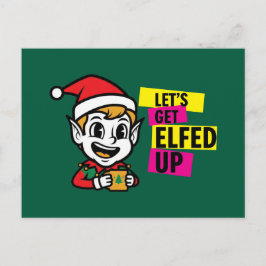 Postal Playful Christmas Elf