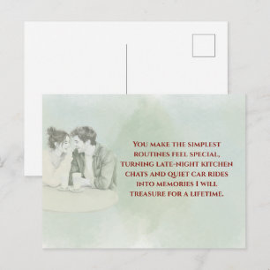 Postal Playful & Funny Love Quote Postcard Laughing Cou