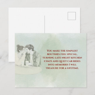 Postal Playful & Funny Love Quote Postcard | Laughing Cou