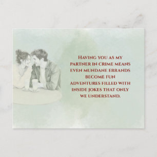 Postal Playful & Funny Love Quote Postcard Laughing Cou