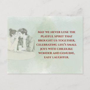 Postal Playful & Funny Love Quote Postcard Laughing Cou