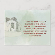Playful & Funny Love Quote Postcard | Laughing Cou