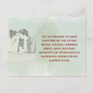 Postal Playful & Funny Love Quote Postcard Laughing Cou