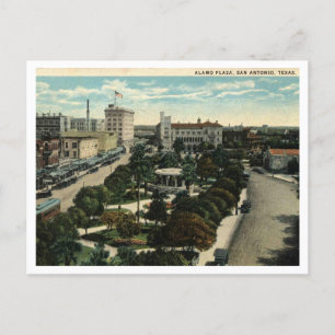 Postal Plaza Álamo de San Antonio TX, 1923 Inspirada en l
