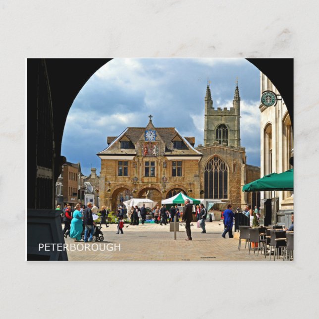 Postal Plaza Catedral de Peterborough (Anverso)