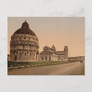 Postal Plaza Catedral, Pisa, Toscana, Italia