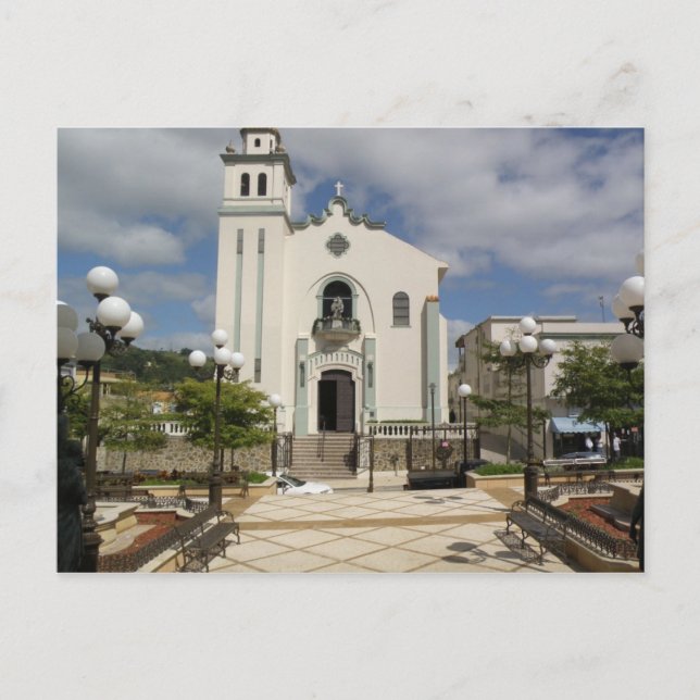 Postal Plaza de Barranquitas (Anverso)