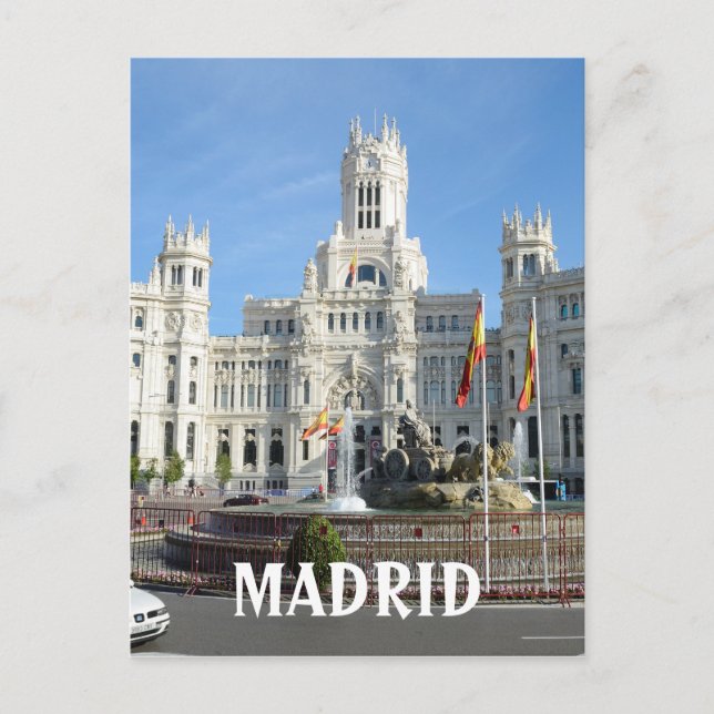 Postal Plaza de Cibeles, Madrid (Anverso)