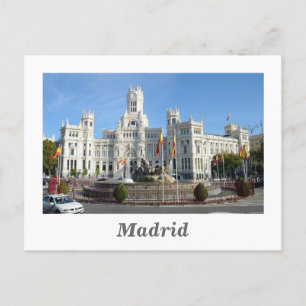Postal Plaza de Cibeles, Madrid Postcard