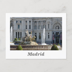 Postal Plaza de Cibeles, Madrid Postcard