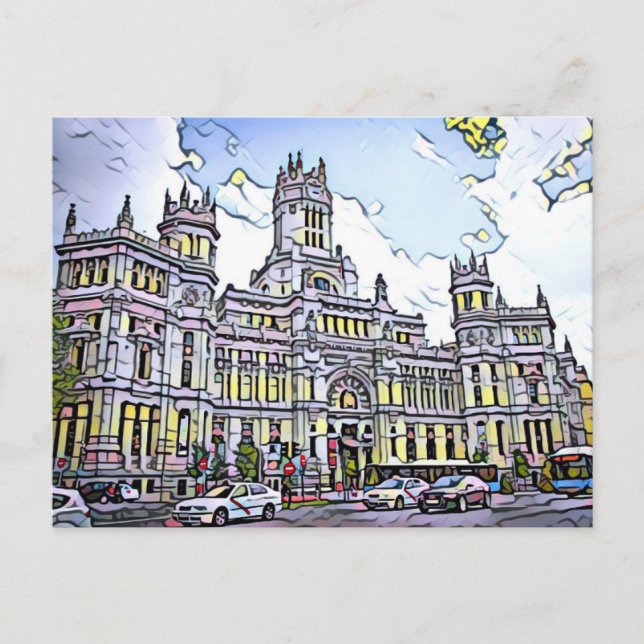 Postal Plaza de Cibeles Postcard (Anverso)