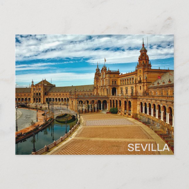 postal Plaza de España de Sevilla (Anverso)