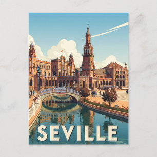 Postal Plaza de España de Sevilla