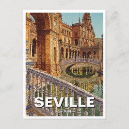 Postal Plaza de España de Sevilla