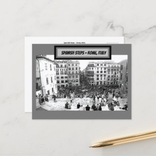 Postal Plaza de España Roma, Italia