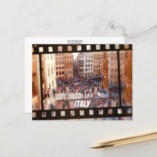 Postal Plaza de España Roma, Italia