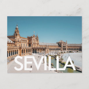 Postal Plaza de España, Sevilla, España