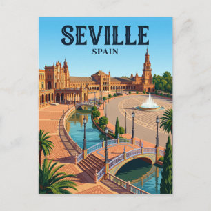 Postal Plaza de España, Sevilla España