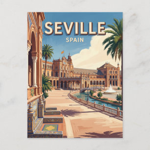 Postal Plaza de España Sevilla España