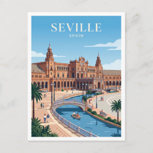 Postal Plaza de España Sevilla España