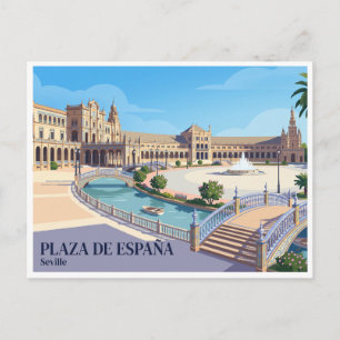 Postal Plaza de España Sevilla España