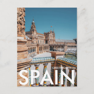 Postal Plaza de España, Sevilla, España