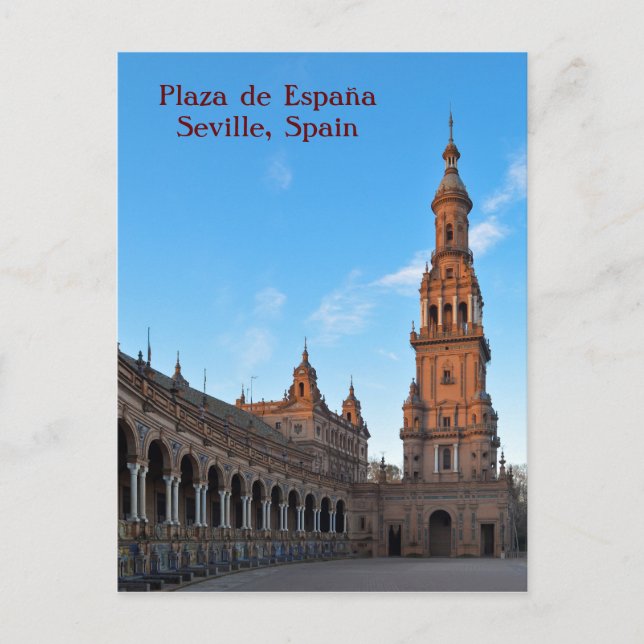Postal Plaza de España Tower Postcard (Anverso)